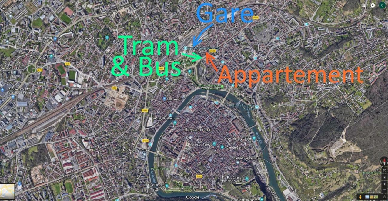 Bnbesak La Gare Viotte Besancon Ngoại thất bức ảnh